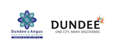 logos of Dundee and Angus Convention Bureau and Dundee City Development